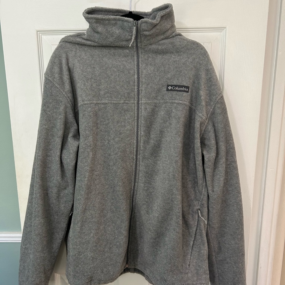 Columbia grey fleece jacket